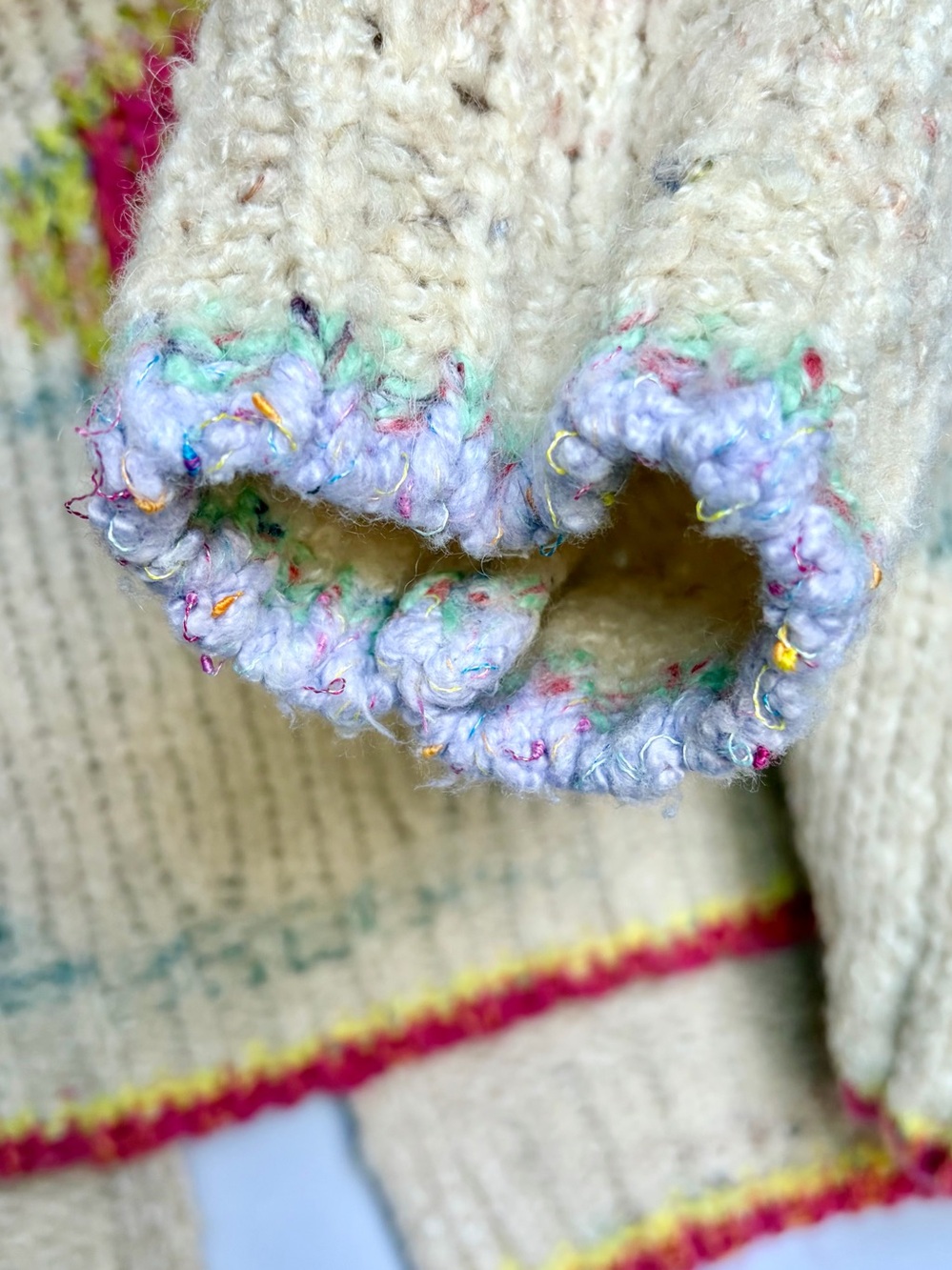 Anthropologie Daily Practice Love Me Heart Cardigan M/L Open Front Wool Blend - Picture 9 of 16